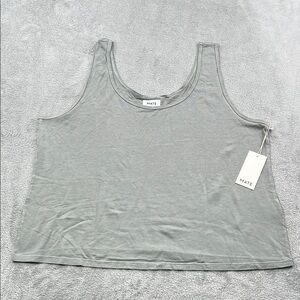 NEW Mate the‎ Label 3X Sage Green Tencel Sleep Tank Women's